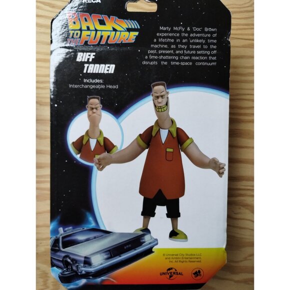 Back to the Future Biff Tanner and Doc Brown with Einstein 2 Pack Action Figures - Picture 4 of 9